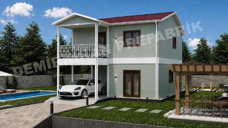 2+1 132 m² İki Katlı Prefabrik Konut