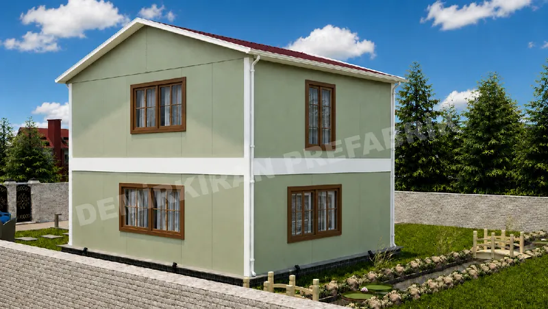 2+1 132 m² İki Katlı Prefabrik Konut görsel 4