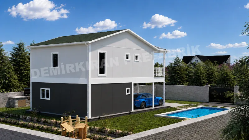 2+1 132 m² İki Katlı Prefabrik Konut görsel 5