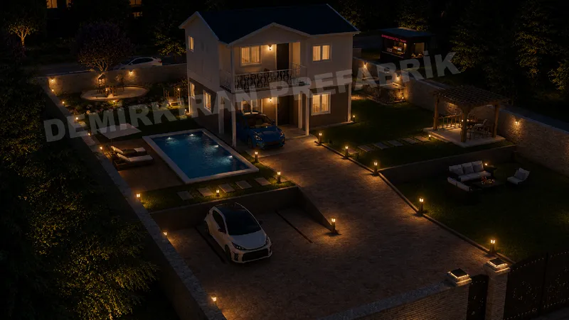 2+1 132 m² İki Katlı Prefabrik Konut görsel 9