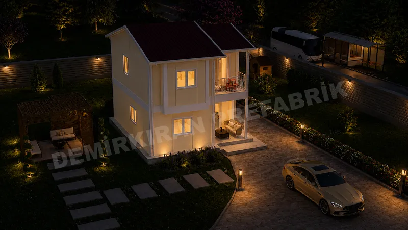 2+1 · 95 m² · Двухэтажный сборный дом изображение 7