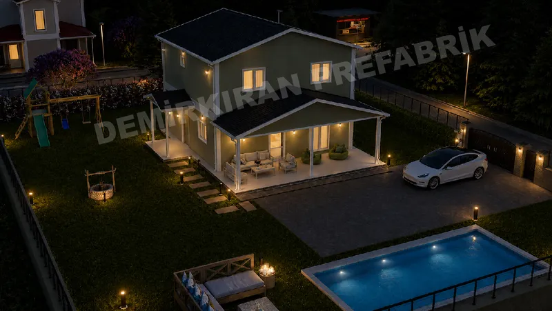 3+1 · 143 m² · Двоповерховий збірний будинок зображення 8
