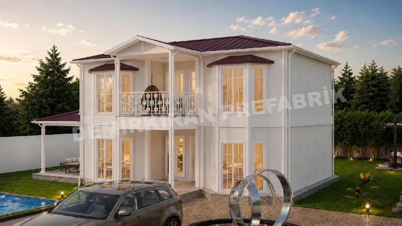 3+1 · 169 m² · Prefabwoning met twee bouwlagen afbeelding 2