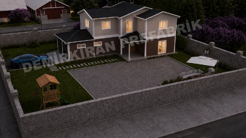 3+1 · 200 m² · Casa prefabbricata a due piani immagine 10