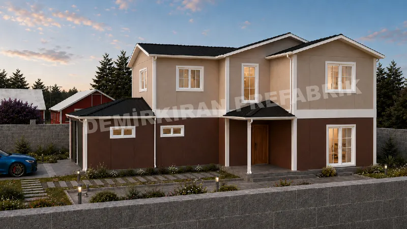 3+1 · 200 m² · Casa prefabbricata a due piani immagine 3
