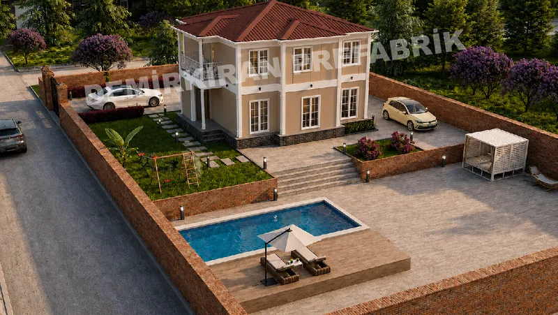 4+1 · 174 m² · Shtëpi e parafabrikuar dykatëshe imazh 3