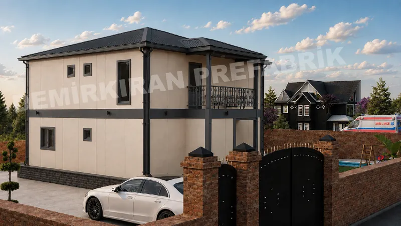 4+1 · 174 m² · Shtëpi e parafabrikuar dykatëshe imazh 6