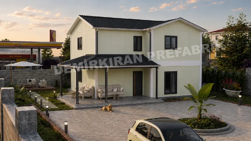 4+1 · 182 m² · Casa prefabbricata a due piani
