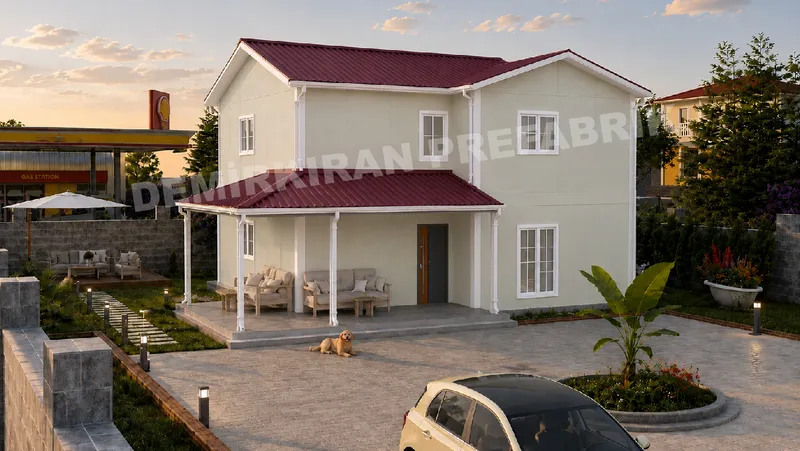 4+1 · 182 m² · Casa prefabbricata a due piani immagine 2