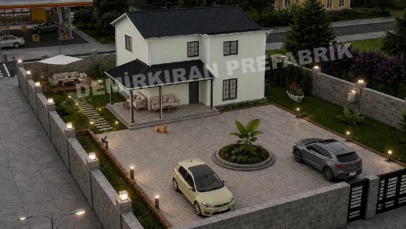 4+1 · 182 m² · Casa prefabbricata a due piani immagine 7