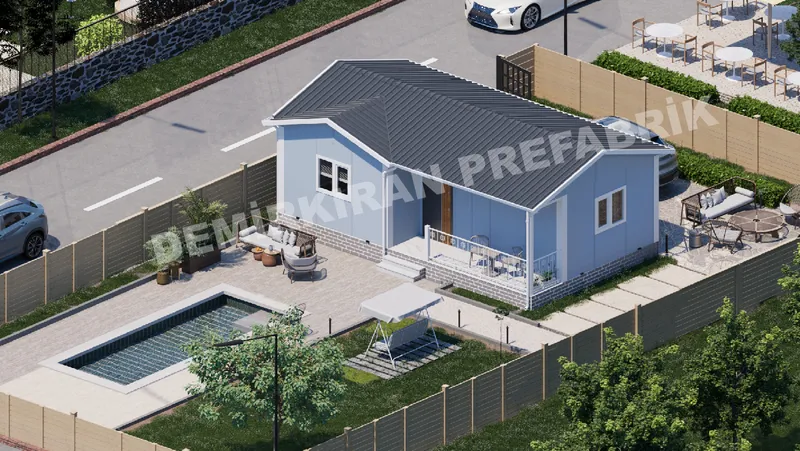 1+1 · 46 m² · Едноетажна сглобяема къща изображение 3