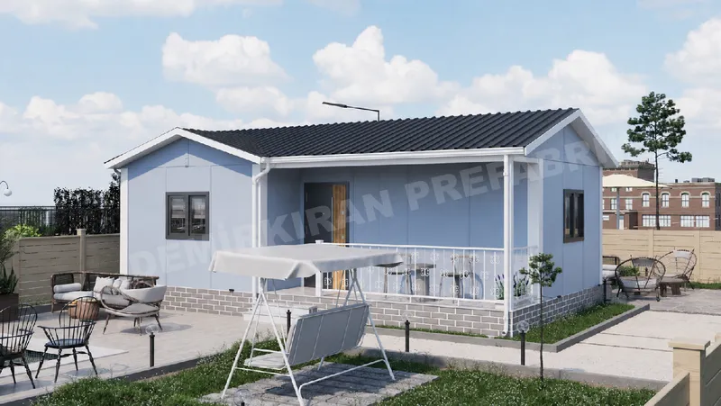 1+1 · 46 m² · Едноетажна сглобяема къща изображение 5