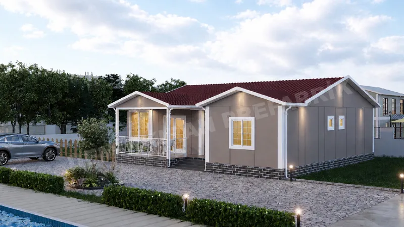 2+1 100 m² Tek Katlı Prefabrik Konut görsel 3