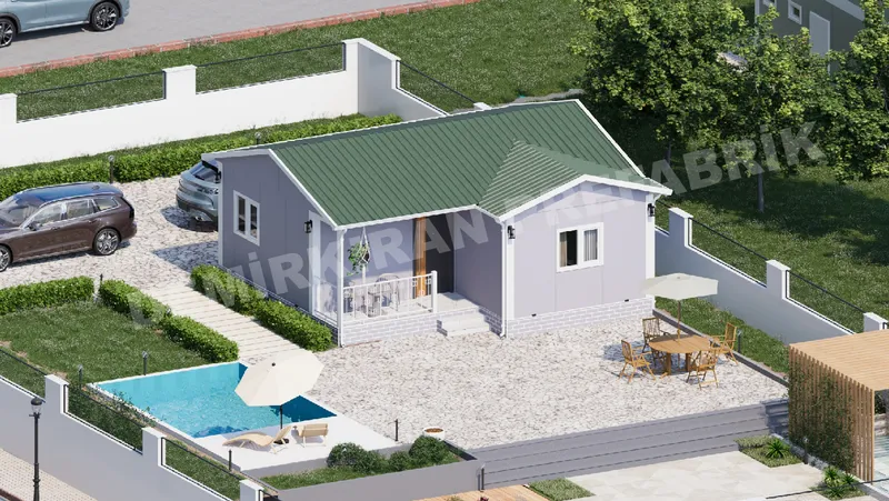 2+1 · 49 m² · Parterowy dom prefabrykowany zdjęcie 2