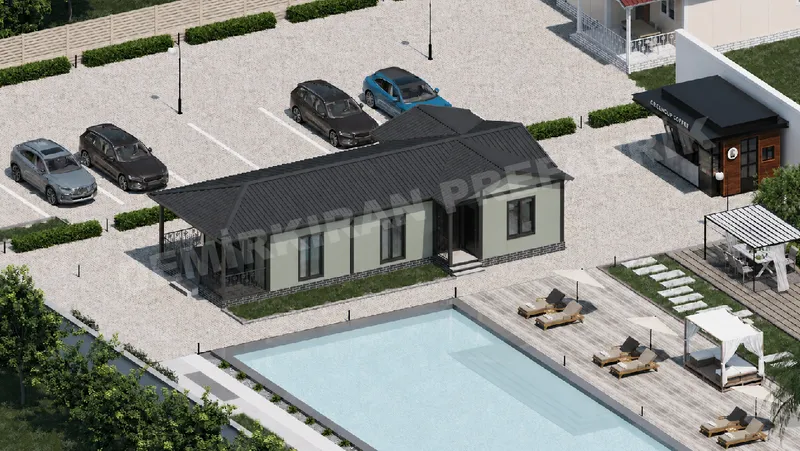 2+1 88 m² Tek Katlı Prefabrik Konut