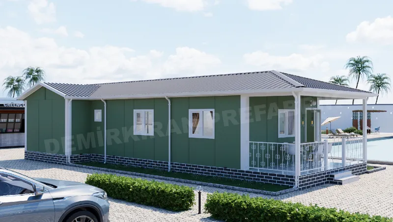 2+1 88 m² Tek Katlı Prefabrik Konut görsel 2