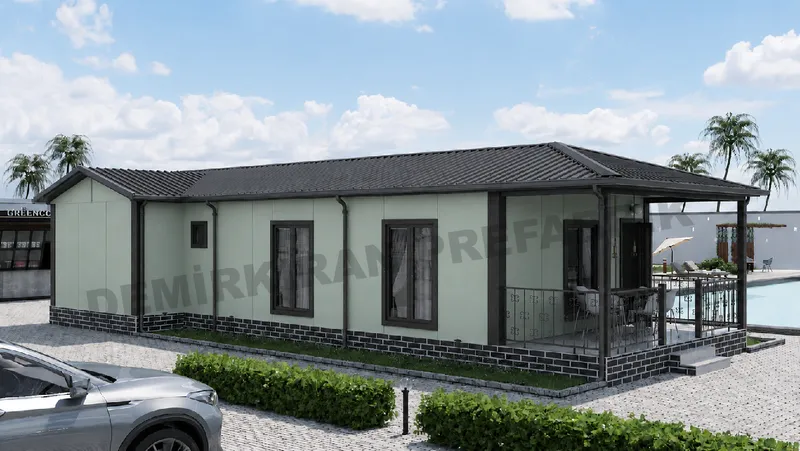 2+1 88 m² Tek Katlı Prefabrik Konut görsel 4