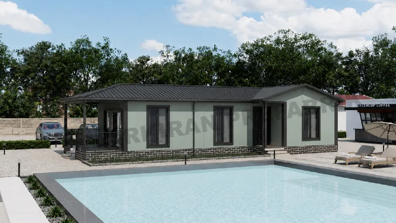 2+1 88 m² Tek Katlı Prefabrik Konut görsel 5