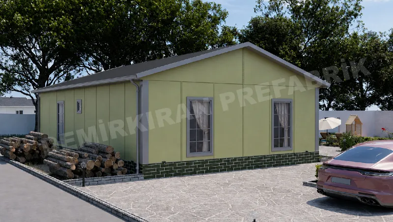 3+1 · 104 m² · Prizemna montažna kuća slika 4