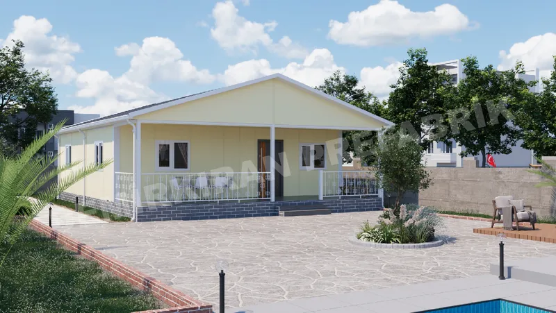 3+1 · 106 m² · Casă prefabricată parter imagine 2