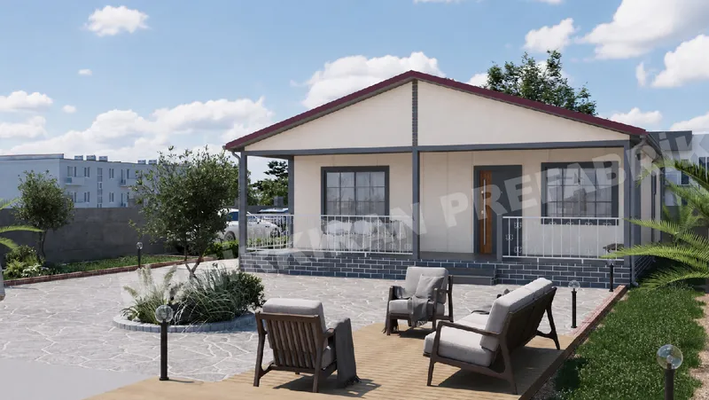 3+1 · 106 m² · Casă prefabricată parter imagine 3