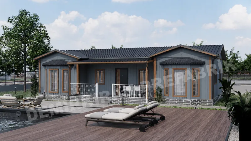 3+1 109 m² Tek Katlı Prefabrik Konut görsel 2