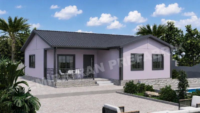 3+1 115 m² Tek Katlı Prefabrik Konut görsel 2