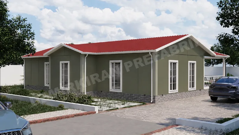 3+1 · 145 m² · Shtëpi e parafabrikuar njëkatëshe imazh 5