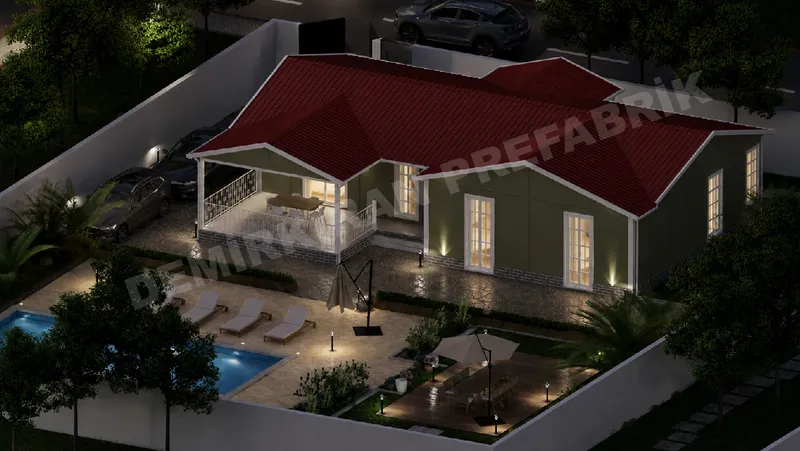 3+1 · 145 m² · Shtëpi e parafabrikuar njëkatëshe imazh 6