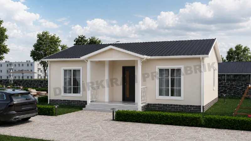 3+1 · 82 m² · Egyszintes előregyártott ház kép 2