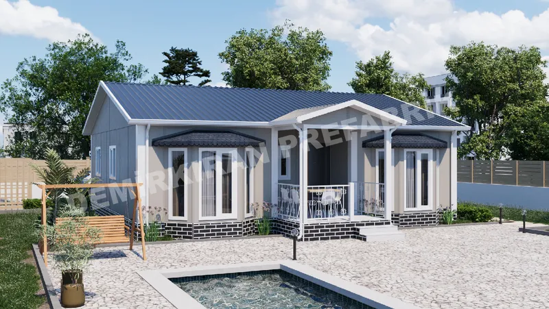 3+1 · 98 m² · Egyszintes előregyártott ház kép 2