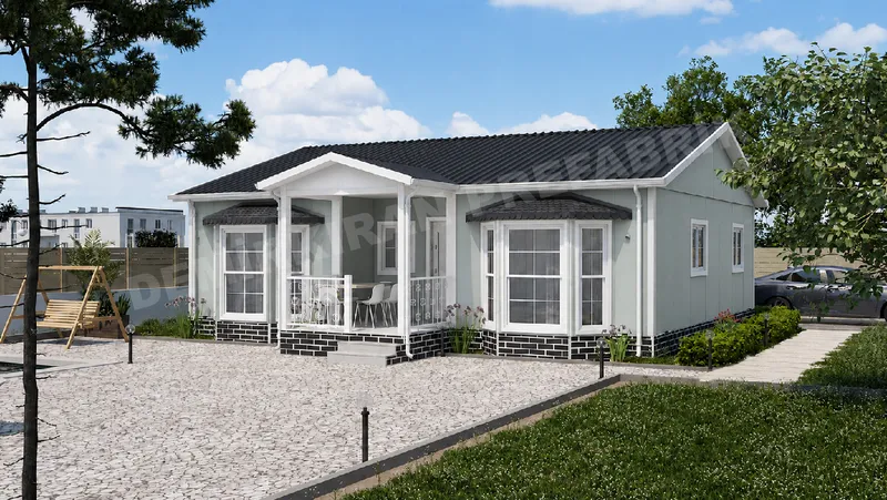 3+1 · 98 m² · Egyszintes előregyártott ház kép 3