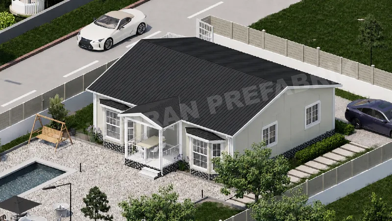 3+1 · 98 m² · Egyszintes előregyártott ház kép 4