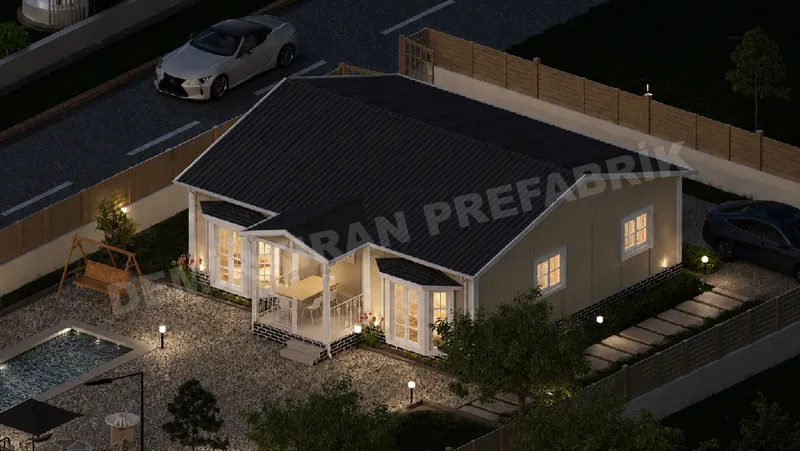 3+1 · 98 m² · Egyszintes előregyártott ház kép 7