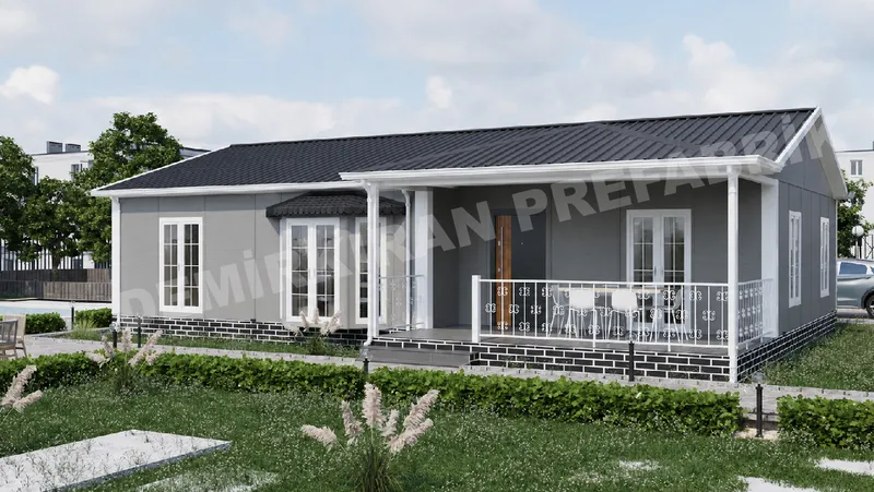 4+1 125 m² Tek Katlı Prefabrik Konut görsel 3